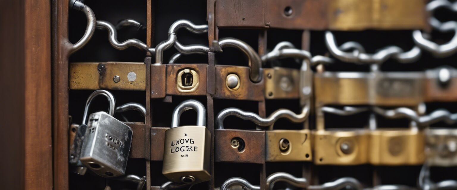 Various locks for secure storage